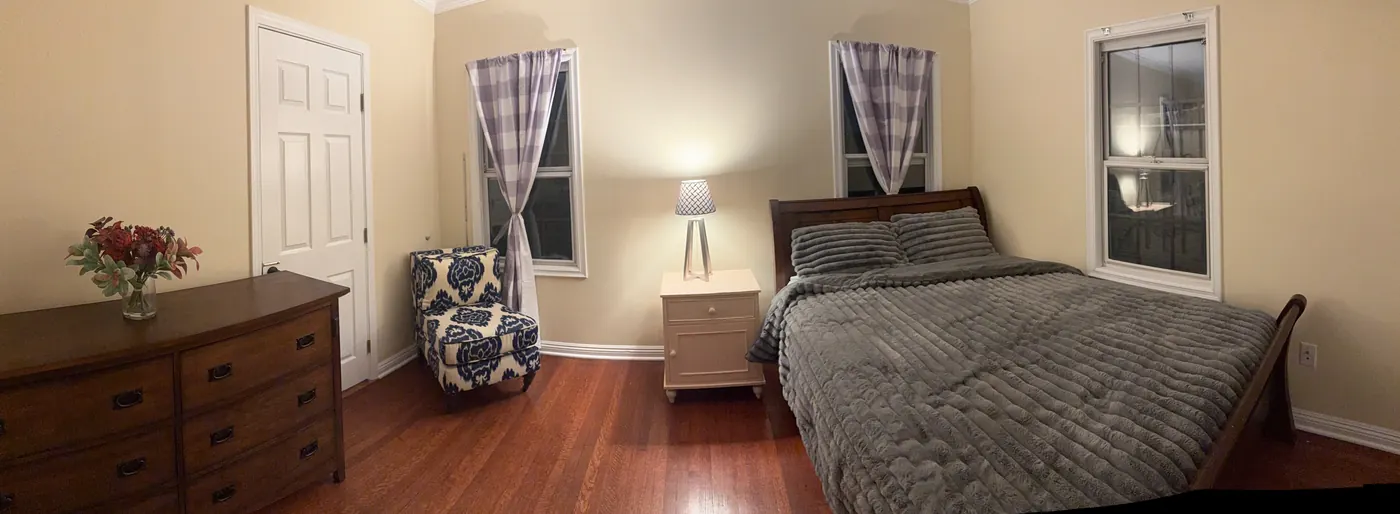 Master bedroom — panoramic